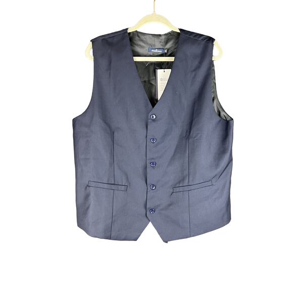 SuiSional Mens Blue 5 button down vest mens size XL - Picture 1 of 6